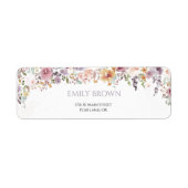 Brautparty-Adresse für Elegante Wildblumen (Vorne)