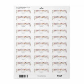 Brautparty-Adresse für Elegante Wildblumen (Vorne)