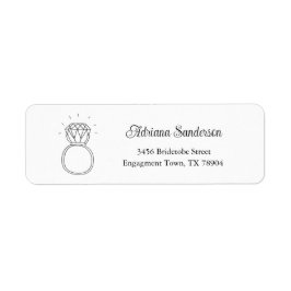 Brautparty-Adressmarken, Verlobung-Aufkleber
