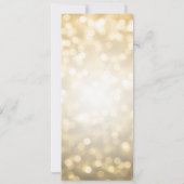 Brautparty Advertising Cards Gold Glitzer Lights Einladung (Rückseite)