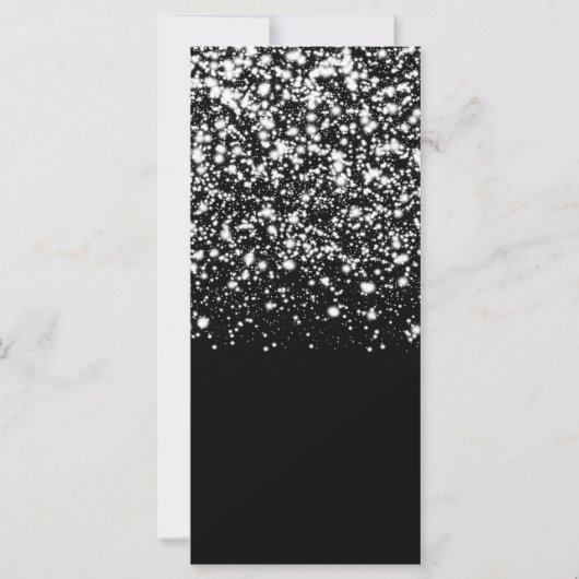 Brautparty Advice Cards Silver Midnight Glam (Rückseite)