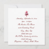 "Brautparty" African-Amer Bride [2] mit dunklem Bu Einladung (Rückseite)