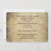 Brautparty Altes Album Einladung (Rückseite)