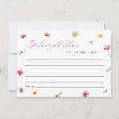 Brautparty am blumigen Abend Einladung (Vorderseite)