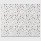 Brautparty an der blauen Küste Geschenkpapier (Flach)