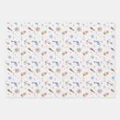 Brautparty an der blauen Küste Geschenkpapier Set (Vorderseite)