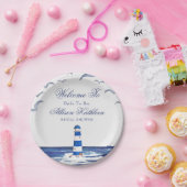 Brautparty an der blauen Küste Pappteller (Party)