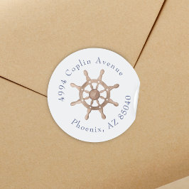 Brautparty an der blauen Küste Runder Aufkleber