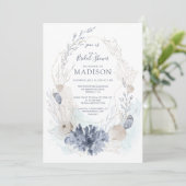 Brautparty an der Küste Einladung (Stehend Vorderseite)