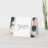 Brautparty an der Ufergrenze Dankeskarte (Vorderseite)