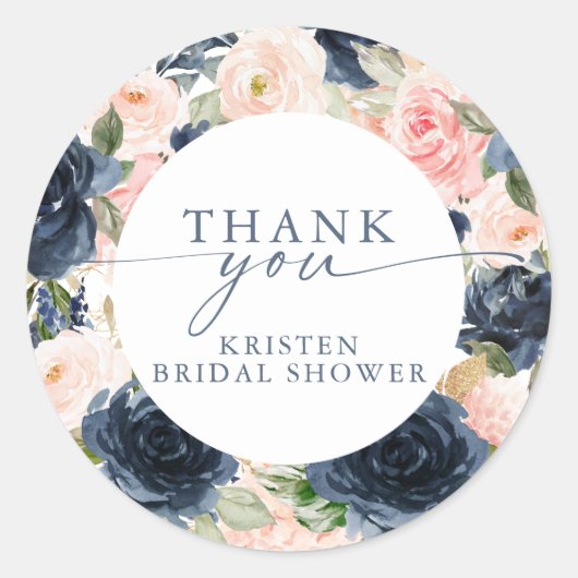 Brautparty an der Ufergrenze Runder Aufkleber (Vorderseite)