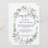 Brautparty-Änderung von Plänen Einladung (Vorne/Hinten)