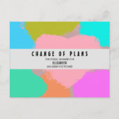 Brautparty-Änderung von Planungsherzen Postkarte (Vorderseite)