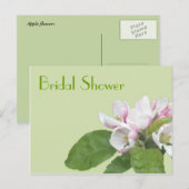 Brautparty Apfelblüte Postkarte (Vorne/Hinten)