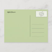 Brautparty Apfelblüte Postkarte (Rückseite)