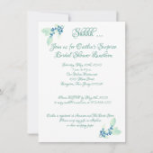 Brautparty, Aqua Einladung (Vorderseite)