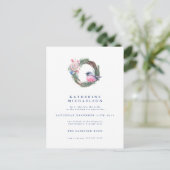 Brautparty | Aquareller Winter Sparath Postkarte (Stehend Vorderseite)