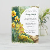 Brautparty Aquarellfarben Einladung (Stehend Vorderseite)