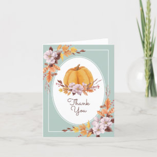 Brautparty Aquarellfarben Herbst Dankeschön Kart Dankeskarte