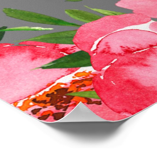 Brautparty Aquarellfarben Rosa Peonies Willkommen Poster (Ecke)