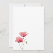 Brautparty | Aquarellmücken Einladung (Rückseite)