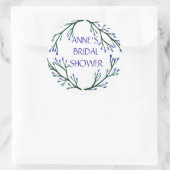 Brautparty-Aufkleber, botanische Elemente Runder Aufkleber (Tasche)