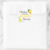 Brautparty-Aufkleber für Hauptpresse Quadratischer Aufkleber (Tasche)