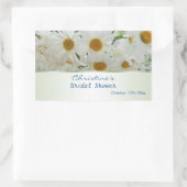 Brautparty-Aufkleber für weiße Blume Rechteckiger Aufkleber (Tasche)