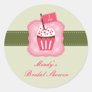 Brautparty-Aufkleber "I Do" Runder Aufkleber