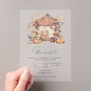 Brautparty aus Acryl, frisch Acryleinladungen