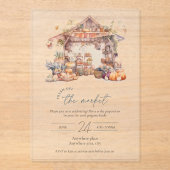 Brautparty aus Acryl, frisch Acryleinladungen (Vorderseite)