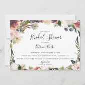 Brautparty aus Blütenblättern Einladung (Vorderseite)