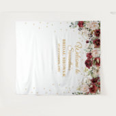 Brautparty aus Blütengold Wandteppich (Vorderseite (Horizontal))