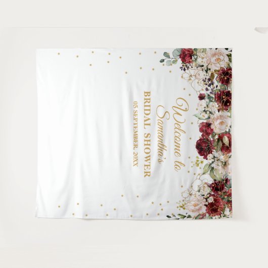 Brautparty aus Blütengold Wandteppich (Vorderseite (Horizontal))