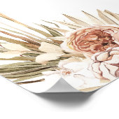 Brautparty aus Bohemischem Bläserglas willkommen Poster (Ecke)