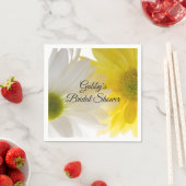 Brautparty aus Gelb und Weiß Serviette (Beispiel)