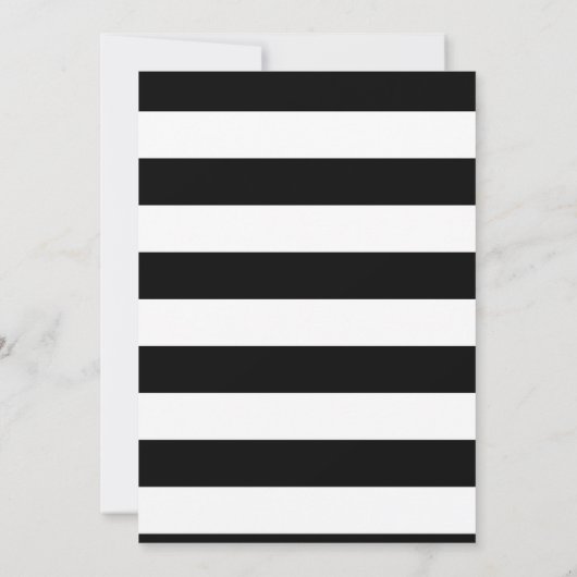 Brautparty aus Gold, Schwarz und Weiß Einladung (Rückseite)