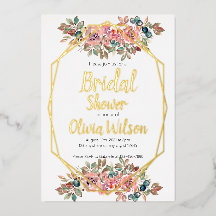 Brautparty aus Goldfolie