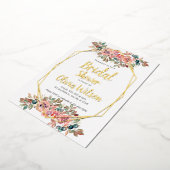 Brautparty aus Goldfolie Folieneinladung (Gedreht)