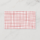 Brautparty aus handgezogenen Rahmen Begleitkarte (Rückseite)