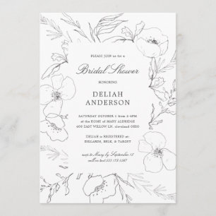 Brautparty aus handgezwirntem Erdboden Einladung