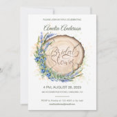 Brautparty aus Holzkörnchen Einladung (Vorderseite)