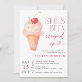 Brautparty aus Kirscheis Einladung (Vorderseite)