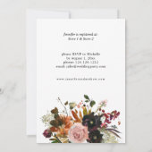 Brautparty aus Lila, rosafarbenem Einladung (Rückseite)