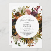 Brautparty aus Lila, rosafarbenem Einladung (Vorne/Hinten)