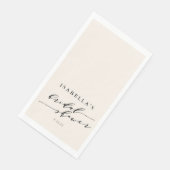 Brautparty aus Minimalistischem Individuelle Name Serviette (Ecke)