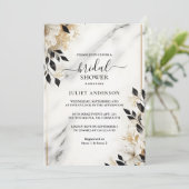 Brautparty aus Naturwerksteinen Einladung (Stehend Vorderseite)