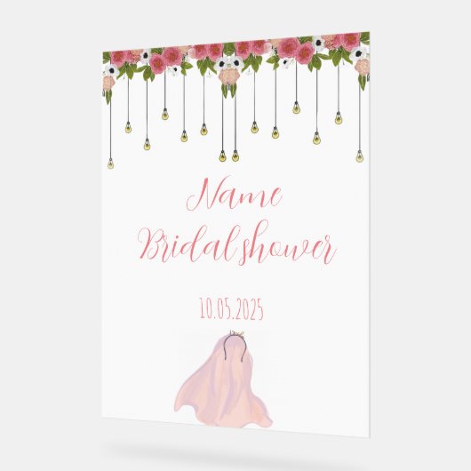 Brautparty aus Plexiglas Acrylschild (Winkel)