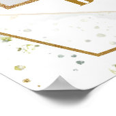 Brautparty aus Rot und Gold und Grün Poster (Ecke)