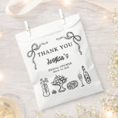 Brautparty aus schwarzem Weiß Geschenktütchen (Ausgeschnitten)